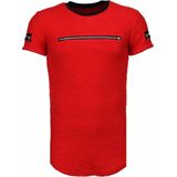 Justing Zipped chest t-shirt