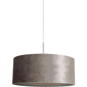 Steinhauer E27 hanglamp met ronde zilveren kap