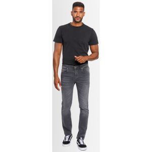 A. Salvarini - Slim Fit - Jeans - Donkergrijs - 5-Pocket