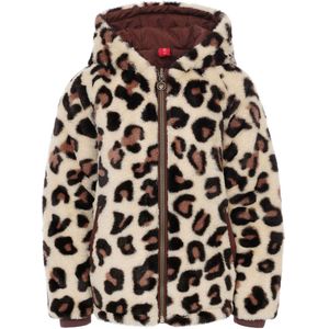 Looxs Revolution Meisjes reversibel winterjas stippen fur