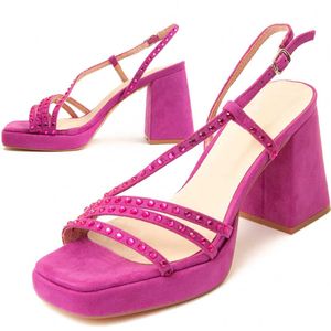 Montevita - Heel Sandal Festsand2 - Fuchsia - Dames Pumps