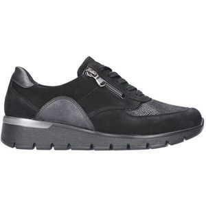 Waldläufer - Ramona - Sneakers - Zwart - Nubuck, Leer, Textiel