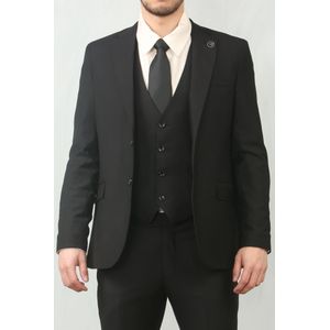 Heren - Zwart - 3-delig Kostuum - Formeel - Klassiek