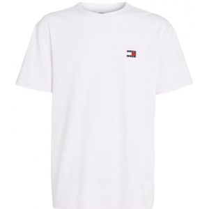 Tommy Hilfiger Dm0dm17995 badge ybr white t-shirt  crew neck je