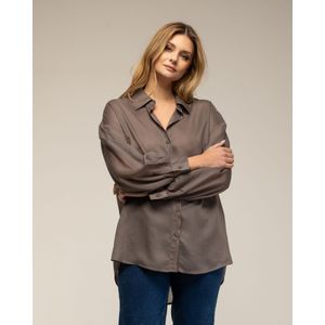 Oversized - Semitransparant Overhemd - Met Knopen