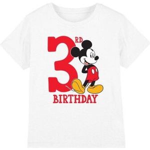 Disney Kinderen/kids mickey mouse 3de verjaardag t-shirt