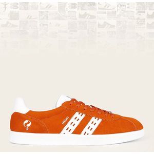 Q1905 Sneaker medal classic retro oranje/wit