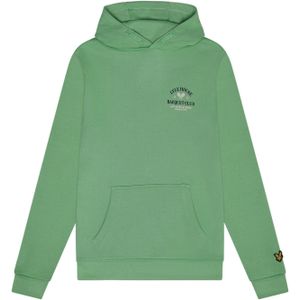 Lyle And Scott - Racquet Club Graphic Hoodie - Groen - Voor Jongens