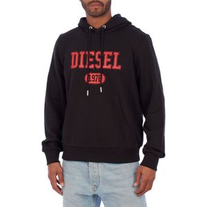 Diesel - Hoodie - Zwart - Katoen