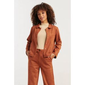 Smashed Lemon - Army Groen - Suède Jasje - Korte Model - Dames