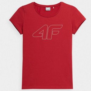 4F - Bedrukt T-shirt - Dames - Katoen - Korte Mouwen