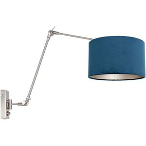Steinhauer Verstelbare wandlamp prestige chic blauw