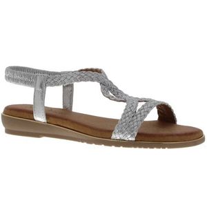 Ella Cruz - Sandalen - Zilver - Kunststof