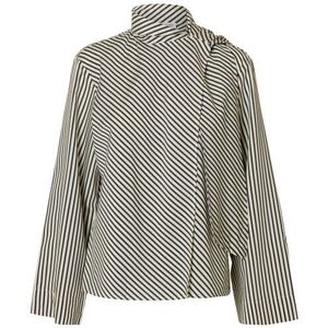 Viscose Blouse - Met Lange Mouwen - Asymmetrische Wikkel - Regular-fit