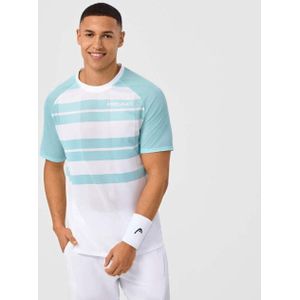 Head - Performance T-shirt - Wit-blauw - Sporttops