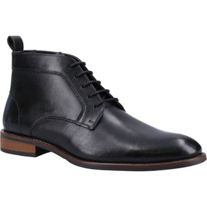 Hush Puppies - Declan - Veterschoenen - Zwart - Leer