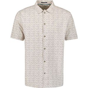 No Excess - Short Sleeve Overhemd - Offwhite - Allover Print