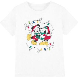 Disney Kinder/kids mickey & minnie mouse kus kerst-t-shirt