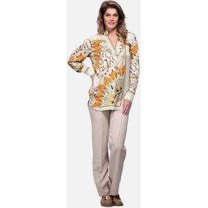 Mucho Gusto Blouse aachen oranje paisley en slangenprint