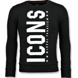 Local Fanatic Icons vertical grappige sweater