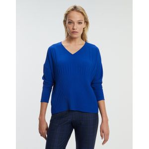 Paz Torras Jersey tricot col azul