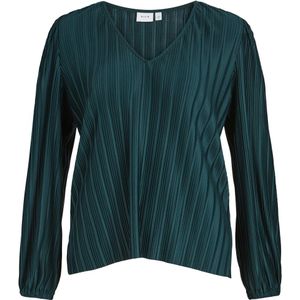 Vila Vifiolina v-neck ls top donker