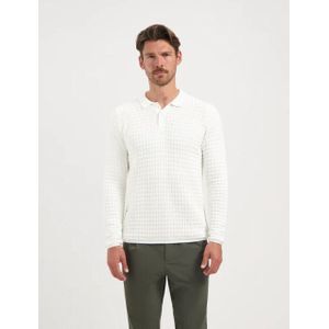 Saint Steve - BOY - Lange Mouwen Polo - Wit - 100% Katoen