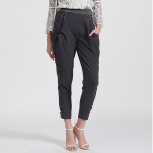Capri Broeken - Taps Toelopende Broek - Bi-materiaal - Moderne Snit