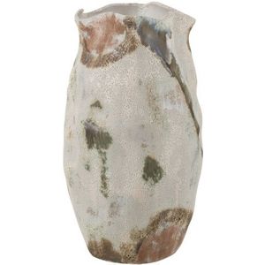 J-Line Vase moon texture cylinder clay mixed