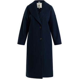 Dreimaster Overgangsjas in wollen look Dames donker marine