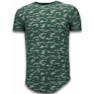 Justing Fashionable camouflage t-shirt long fit