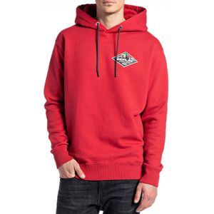 REPLAY - Sweatshirt - Rood - Capuchon - Lange Mouw