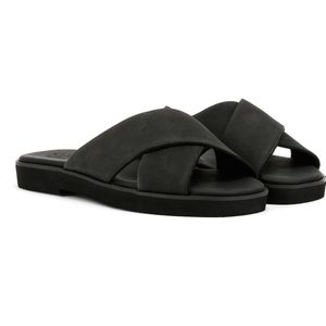 TOMS - Mae Crossover - Leren Sandalen - Zwart