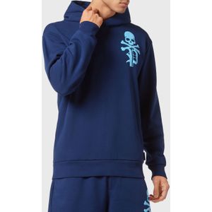 Philipp Plein - Hooded Sweatshirt Gothic Plein - Donkerblauw - Katoen