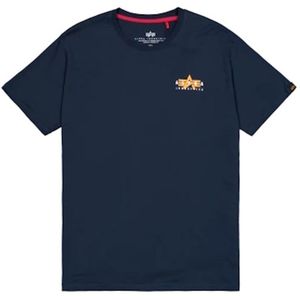 Alpha Industries - Puff Print Logo BP T - T-shirt - Zwart - 100% Katoen