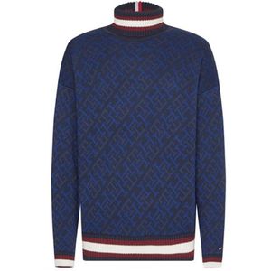 Tommy Hilfiger Monogram roll neck-desert sky