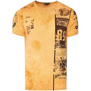 Rusty Neal - Gewassen Biker T-shirt - Heren - Normale Pasvorm - 100% Katoen