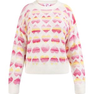 myMo - Blonda - Gebreide Trui - Zacht Garen - Met Kleurrijke Hartjes