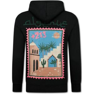 Top-Star Oversized hoodie met capuchon algerie print