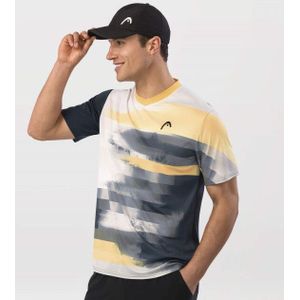 Head - 811564 - T-shirt - Marine-multicolour - Training Sporttops van materiaal