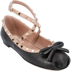Valentino Rockstud Ballerina's Zwart