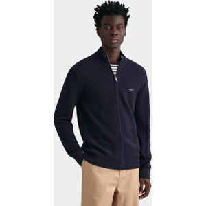 Gant Vest cotton pique zip cardigan 8040524/433
