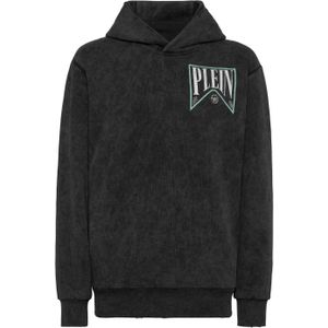 Philipp Plein - Sweatshirt - Zwart - Katoenmix - Met Capuchon