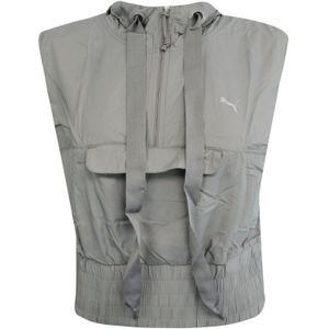 Puma - En Pointe - Vest - Grijs - Dames - Mouwloos - Half Ritssluiting