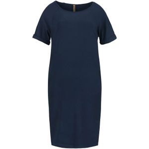 Punto di Roma - Korte Mouw Jurk - Navy - Met Zakken