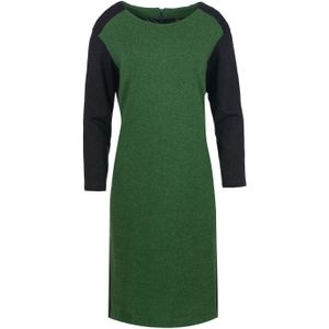 Conquista - Rechte Jurk - Groen - Met Grijs Detail