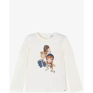 Mayoral - Longsleeve - Natural Navy - Meisjes Shirt