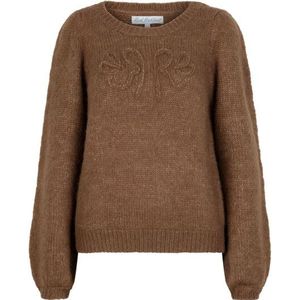 Red Button - Sweater - Mid Brown - Ingebreid Logo - Pofmouw