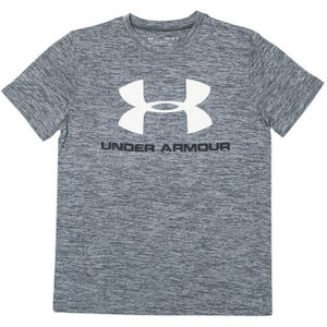 Under Armour - UA Tech Branded Reflective T-Shirt - Grijs - Junior