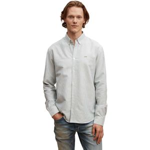 Denham Rich reg shirt pc green white striped